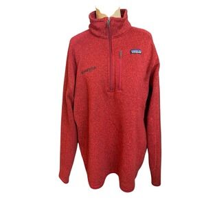 Patagonia Red Zip Up Sweater